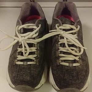 Skechers with air-cooled memory foam sole